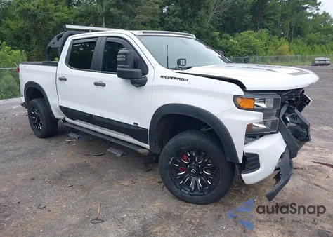 2021 Chevrolet Silverado 1500 4Wd Short Bed Custom из США, поврежденный, VIN 1GCPYBEK2MZ248068